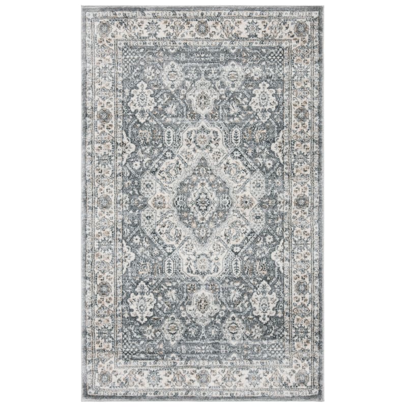 SAFAVIEH Isabella Minola Traditional Oriental Rug - 2'2" x  5' - Grey/Cream - Rectangle