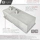 preview thumbnail 4 of 12, STYLISH 42 inch Workstation 70/30 Double Bowl Undermount 16 Gauge Stainless Steel Kitchen Sink with Accessories included