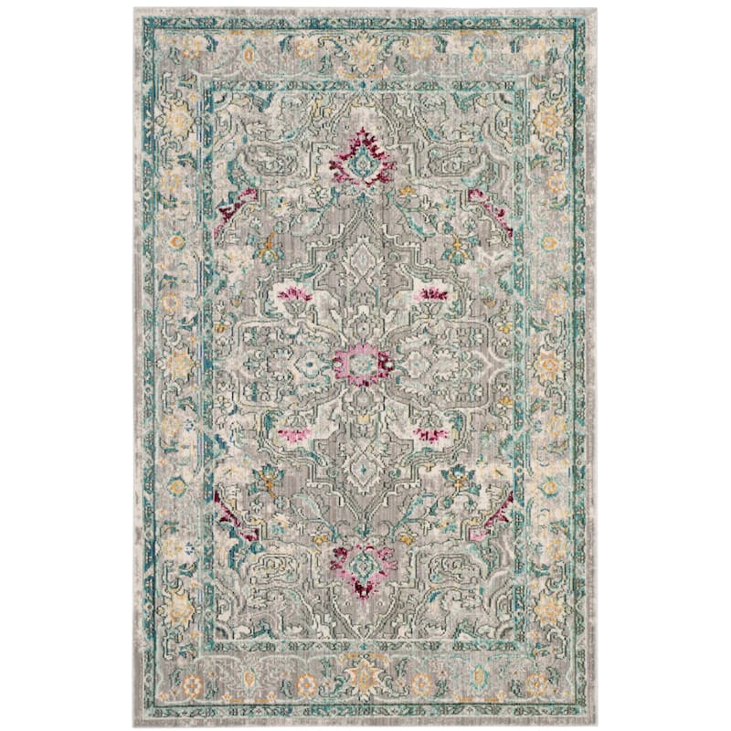 SAFAVIEH Mystique Audrey Oriental Polyester Medallion Rug
