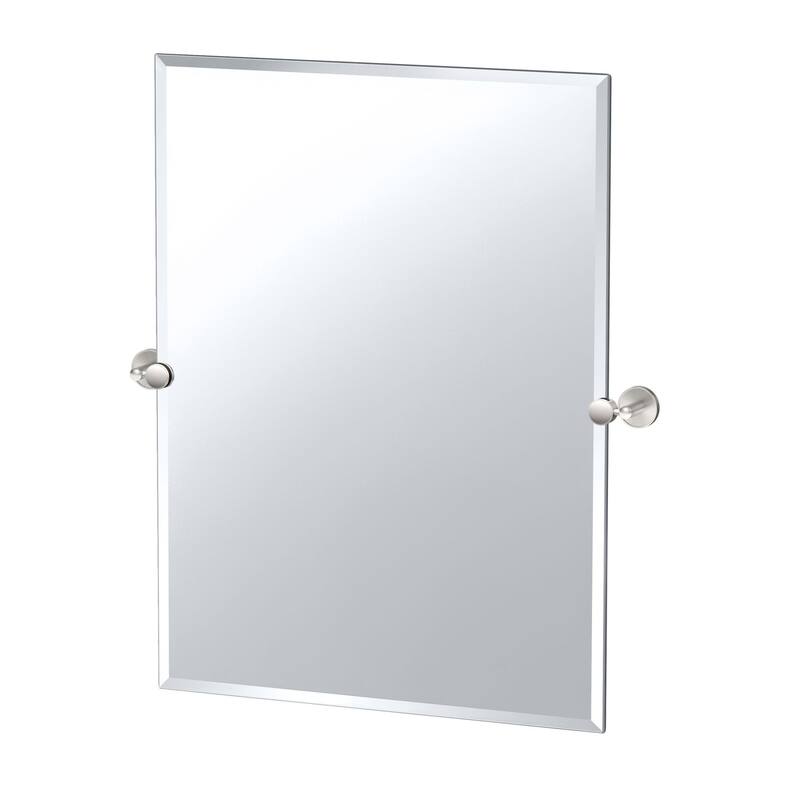 Gatco 5559S Sky 32-1/2" x 27-5/8" Contemporary Rectangular Frameless - Satin Nickel