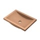 preview thumbnail 24 of 49, Cabrillo 21-inch NativeStone Undermount Bathroom Sink - 20.75" x 14.75" x 5"
