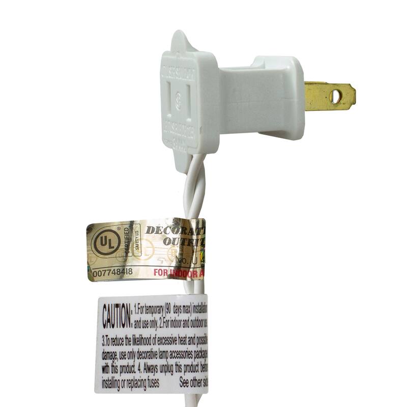 10 Summer Flip Flop String Christmas Light Set, 7.25ft White Wire
