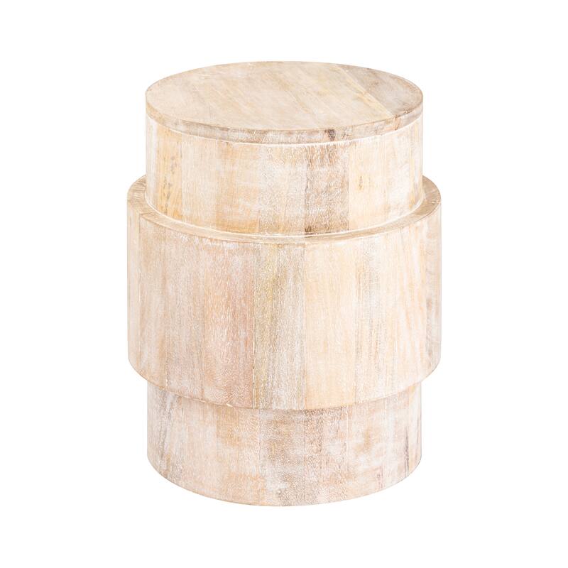 Elk Home Robbins Whitewash Wood 18 Inch Wide Accent Table