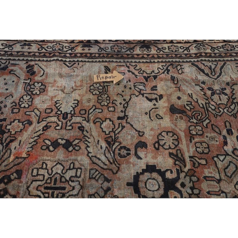 Mahal Persian Antique Area Rug Handmade Wool Carpet - 7'5"x 10'7"