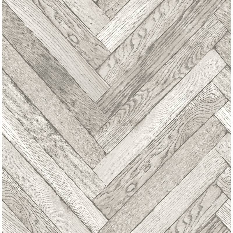 Wood Paneling Simons Mammoth Off-White Diagonal Wood 33' L X 20.5" W Wallpaper Roll - Off-White