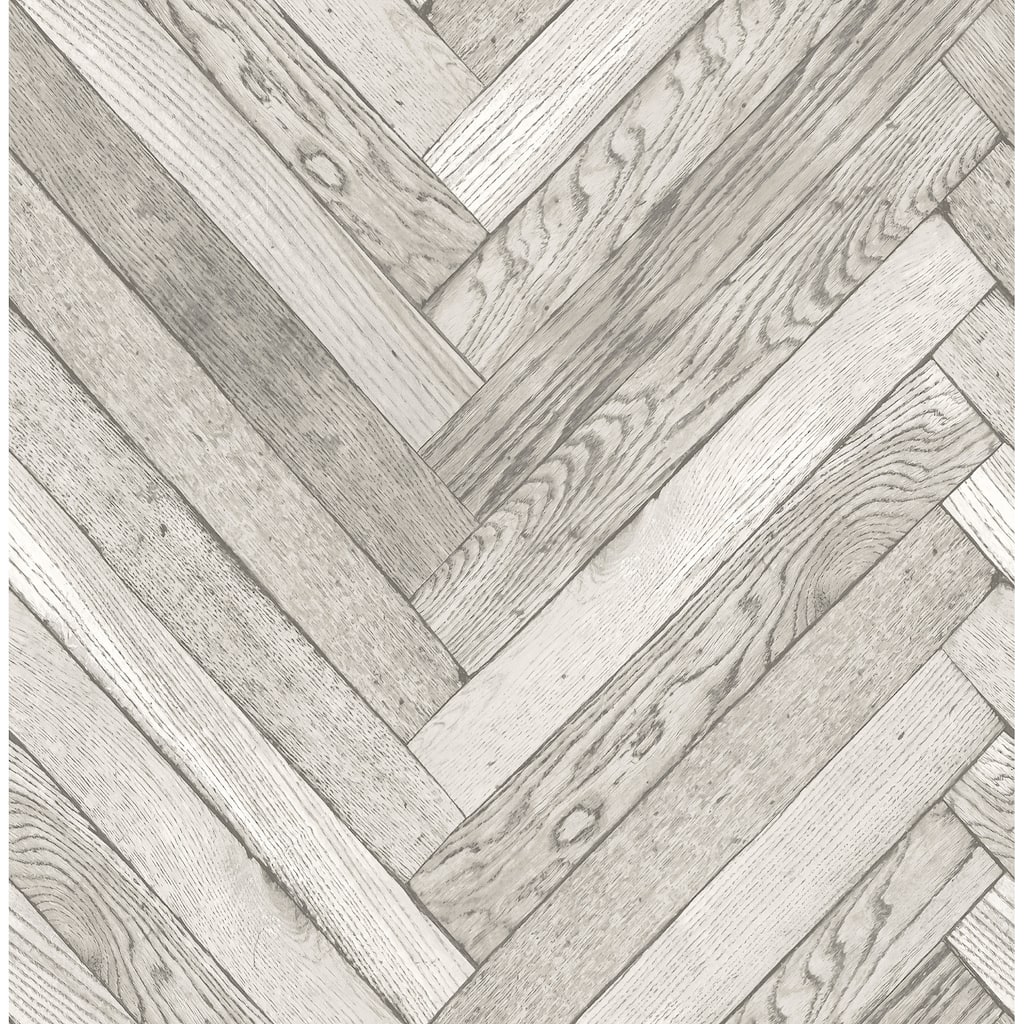 Wood Paneling Simons Mammoth Off-White Diagonal Wood 33' L X 20.5" W Wallpaper Roll
