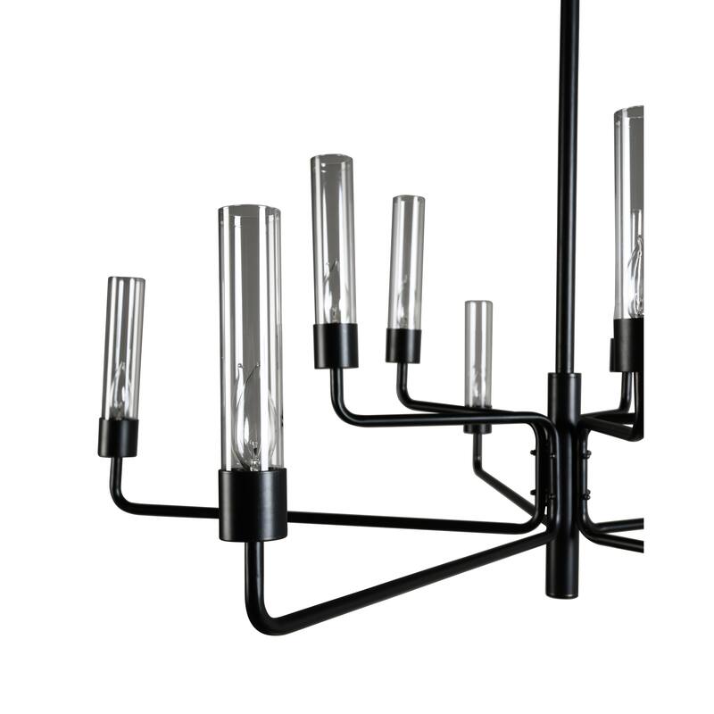 Maddy 10-Light Iron and Glass Chandelier by Kosas Home - 24Hx18Wx18D