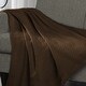 preview thumbnail 9 of 51, Superior All-season Luxurious Diamond Weave Cotton Blanket Full/Queen - Chocolate