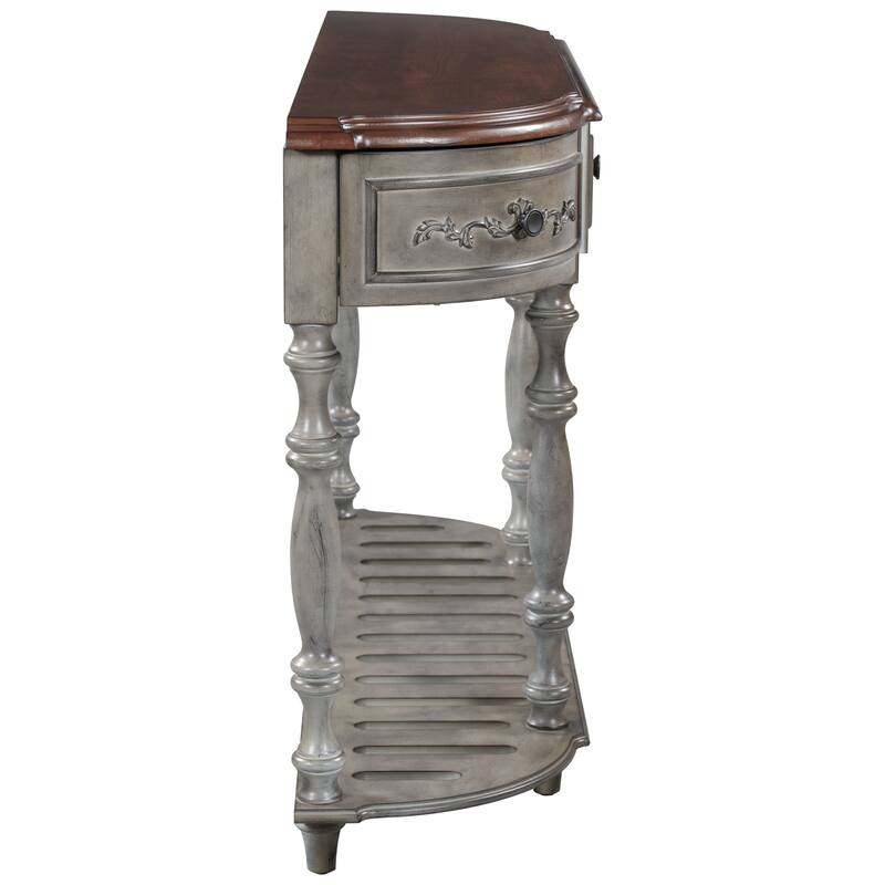 Console Table Sofa Table with 4 Drawers and 1 Shelf