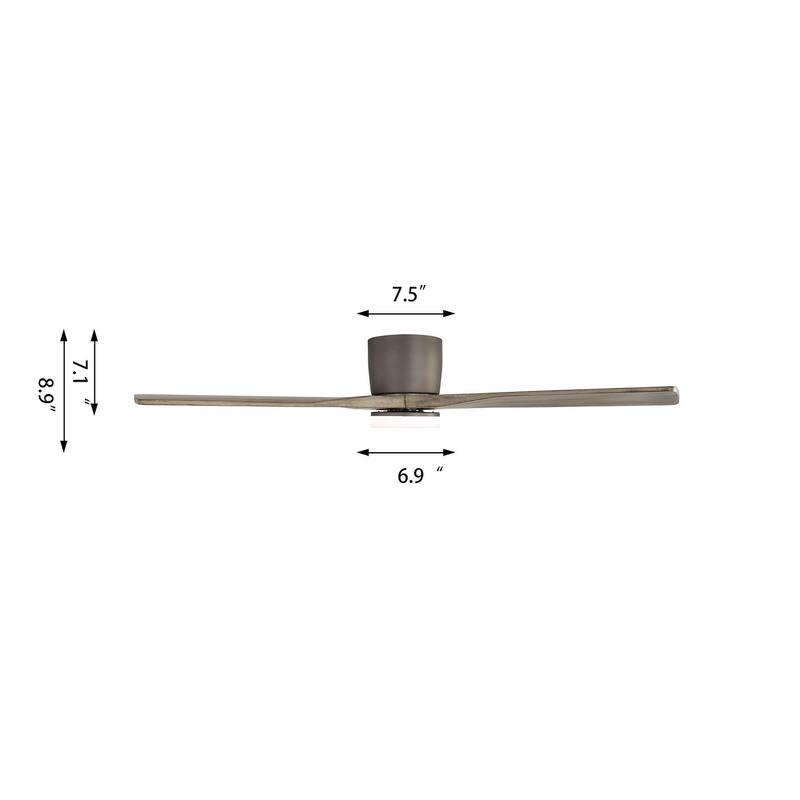 48In 3Blade Dc Motor Indoor Ceiling Fan With Light Kit And Remote