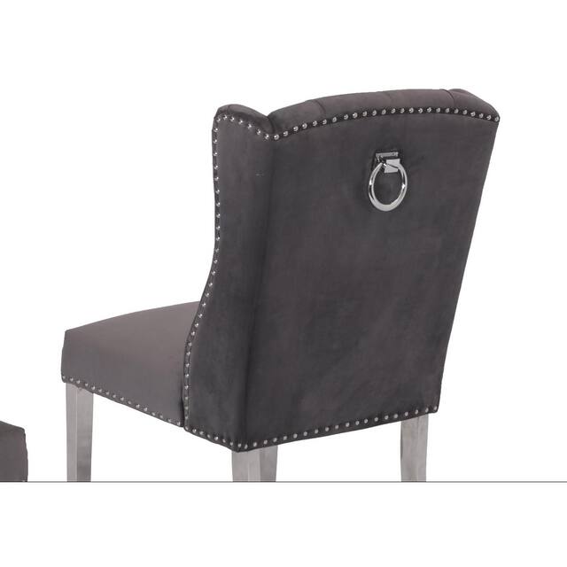 Best Quality Furniture Dining Chair Nail-Head Trim Tufted Hanging Ring