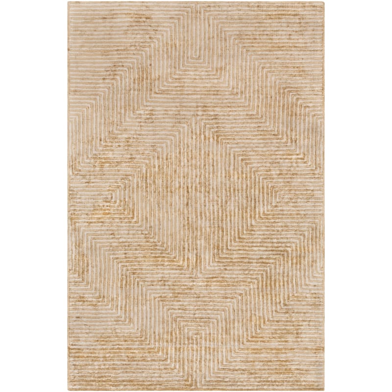 Fazeley Handmade Geometric Viscose Area Rug