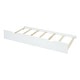 preview thumbnail 13 of 12, White Twin Size Solid Wood House Bed with Trundle, Fence and Writing Board for Kids, Boys and Girls, Bedroom