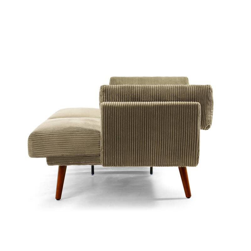 73.5 Inch Futon Sofa Bed Convertible Upholstered Couch Sleeper