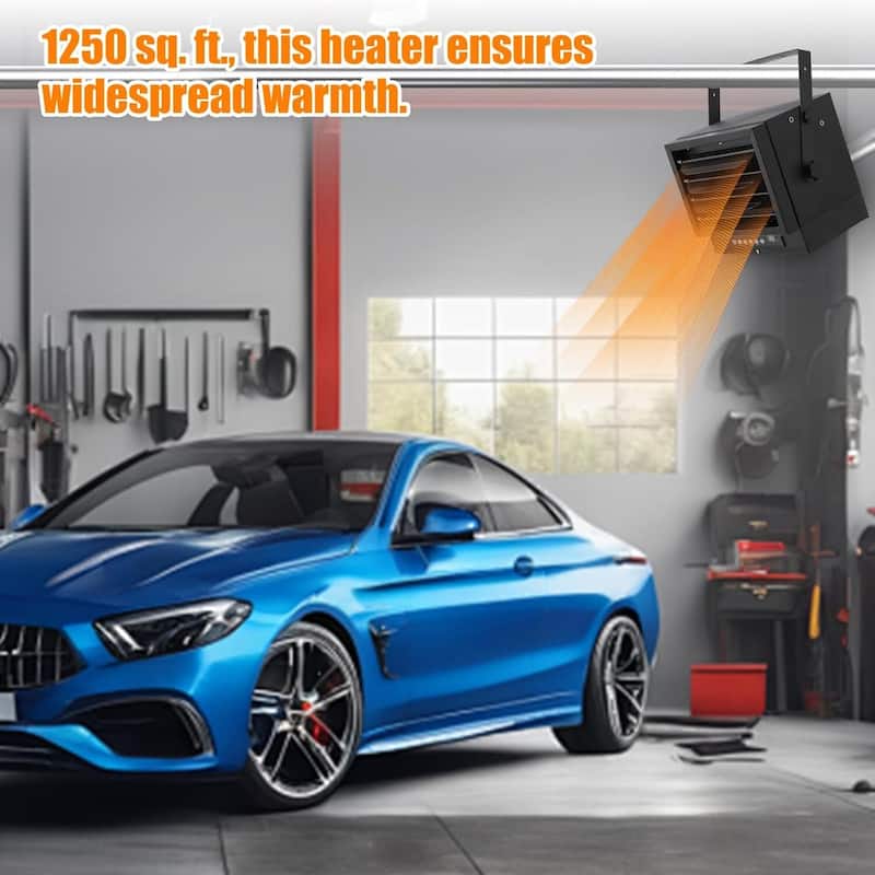 Electric Garage Heater, with Remote, Overheat Protection