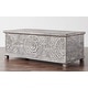 preview thumbnail 11 of 32, The Curated 17th Century Trunk Solid wood hand-carved 48" Coffee Table - 48 x 24 x 17 (H)