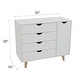 preview thumbnail 12 of 16, Minimalist 4-Drawer 1-Door Dresser