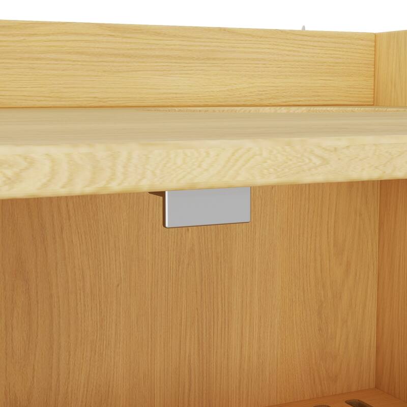 40" Cat-Friendly Litter Box Enclosure with Storage Bookcase Cabinet