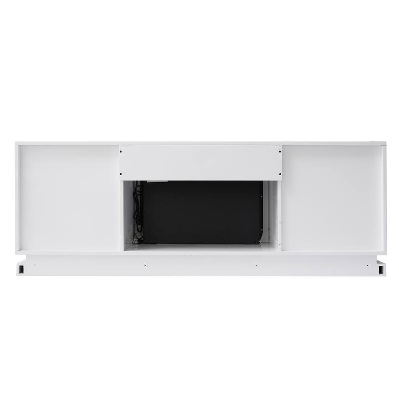 63" Fireplace TV Stand Mantel with Adjustable LED Flame