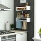 preview thumbnail 14 of 13, Wallniture Madrid White Wall Shelf for Book and Toy Storage, Kids Room Decor