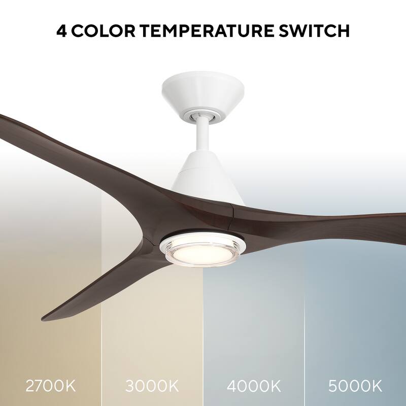 Carve Indoor or Outdoor 3-Blade 60in Smart Ceiling Fan