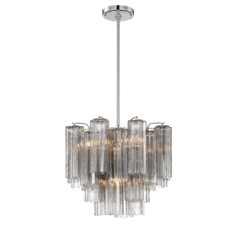 Crystorama Lighting Group ADD-300-SM Addis 4 Light 18" Wide Waterfall