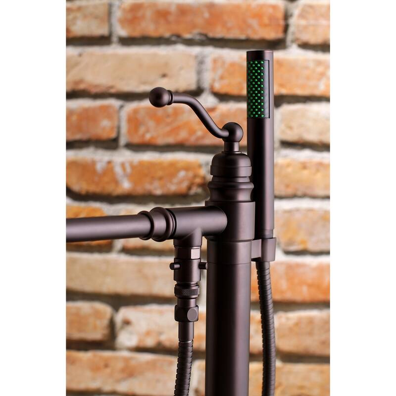 English Country Freestanding Tub Faucet with Hand Shower