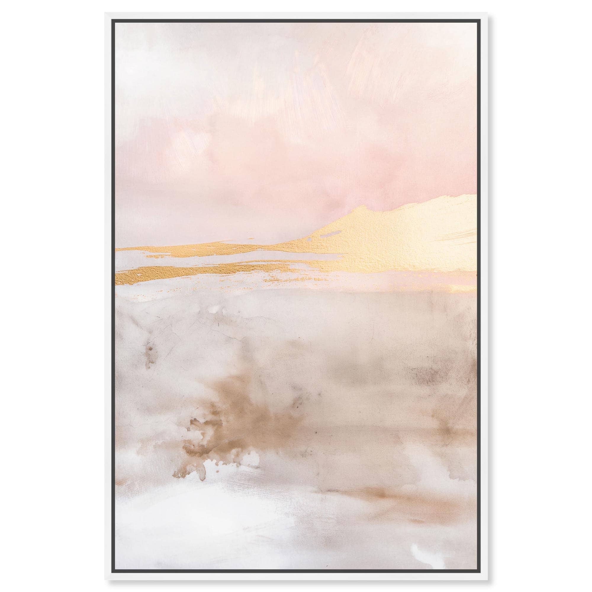 Gold Dust Canvas Boho Abstract Art by Art Remedy
