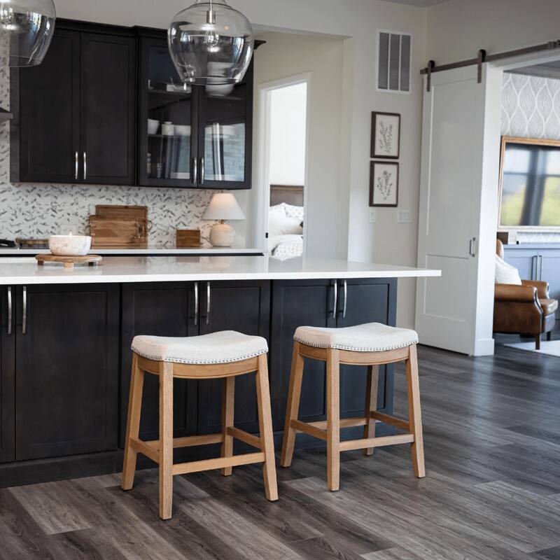 Maven Lane Sophia Saddle Kitchen Dining Stool