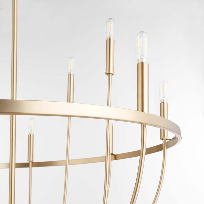 Quorum International 6374-12 Tribute 12 Light 34" Wide Ring Chandelier