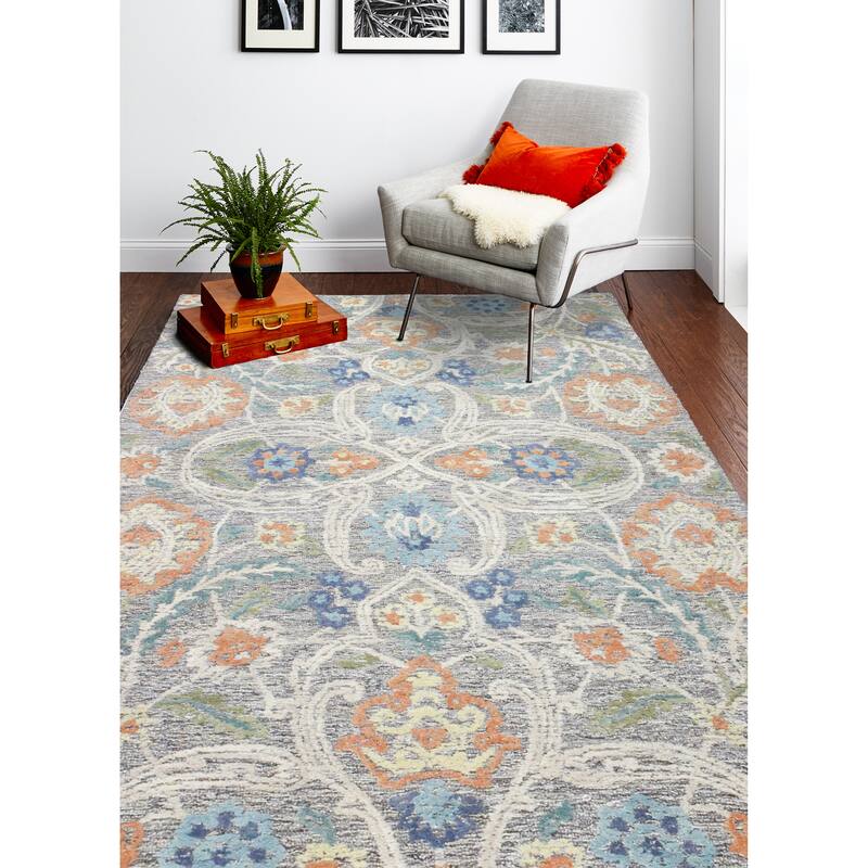 Bashian Natalee Slate Transitional Area Rug