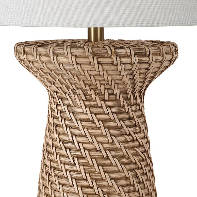 Nathalie 66.75" Height Floor Lamp, Cream - 14 x 14 x 66.75"