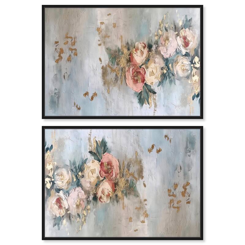 Sneaker Glitz and Glam Cover II Canvas by Art Remedy - 30" x 45" - Gold