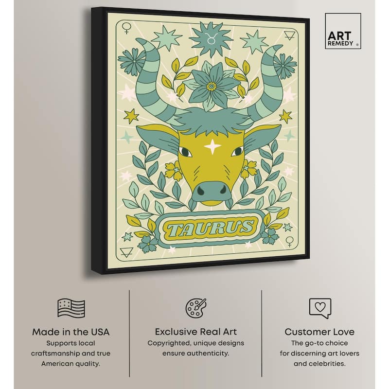 Taurus Stars Card Canvas by Art Remedy