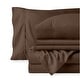 preview thumbnail 1 of 3, Bare Home Microfiber Deep Pocket Sheet Set w/ 2 Extra Pillowcases Full XL - Cocoa