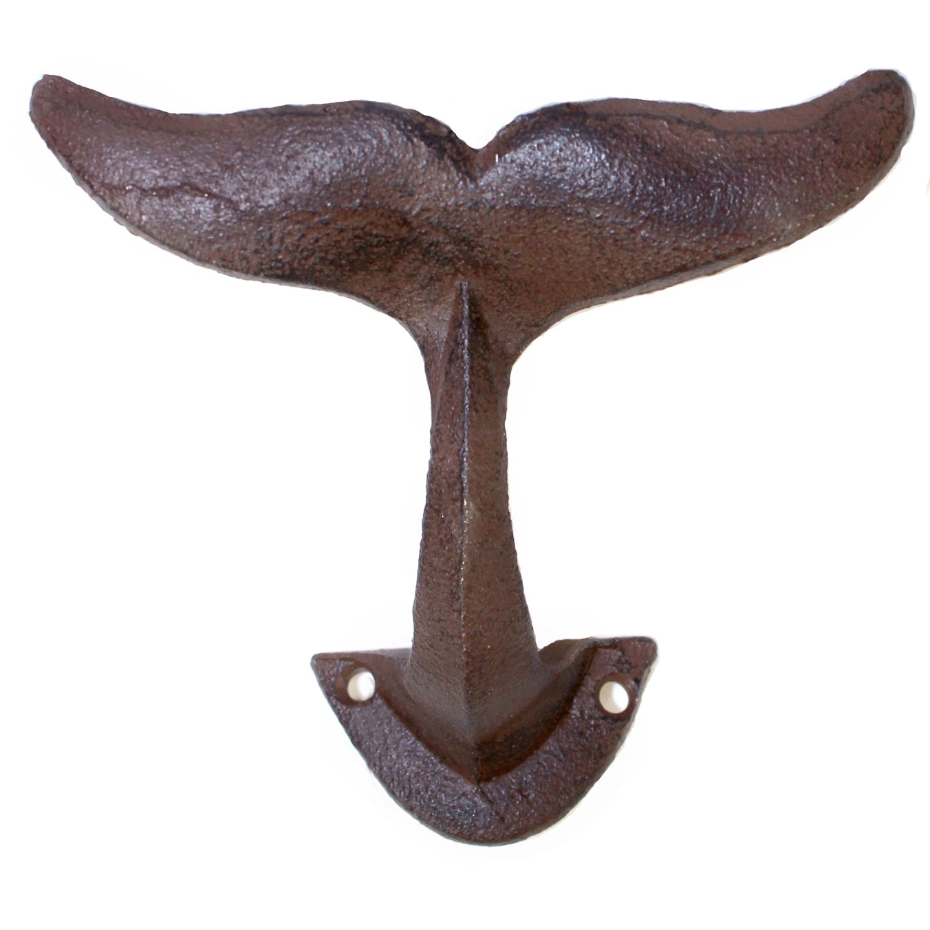 Whale Tail Cast Iron Wall Hook 4 3/4 inch (Set of 3)