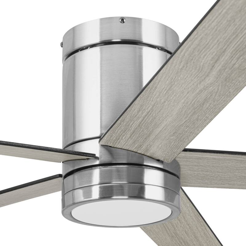 60" Honeywell Graceshire Brushed Nickel Indoor Ceiling Fan with LED Light and Remote Control, 6-Speed BLDC Motor