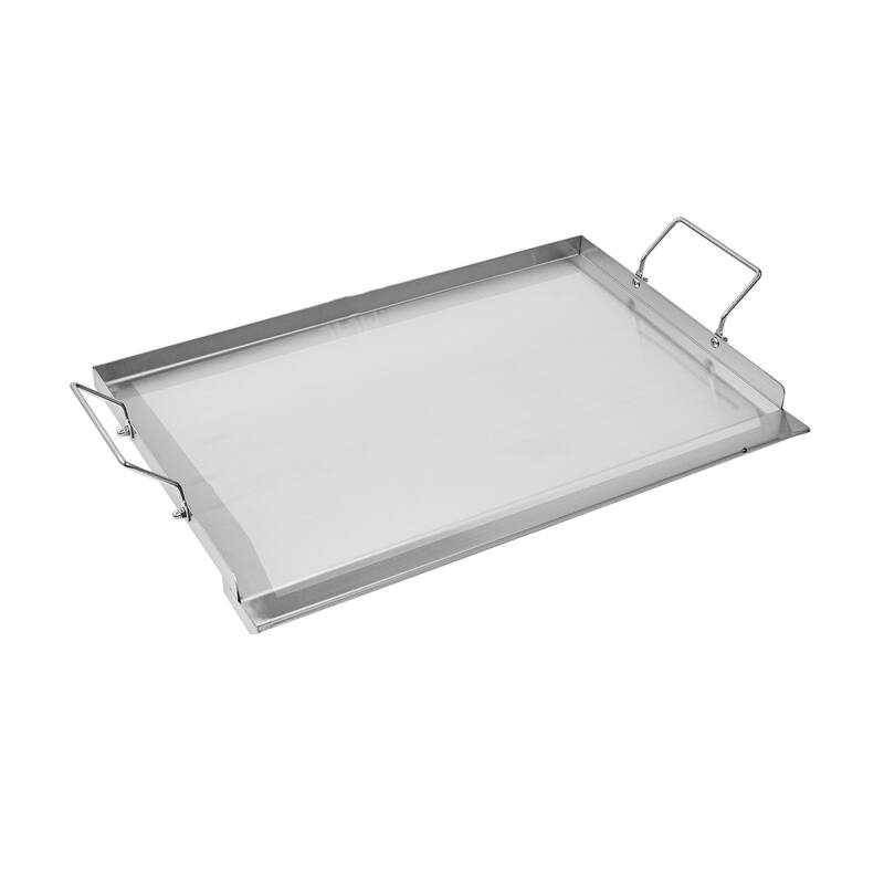 Flat Top Griddle Universal BBQ Grill Pan Cookware - 23x16 inch - Stainless Steel