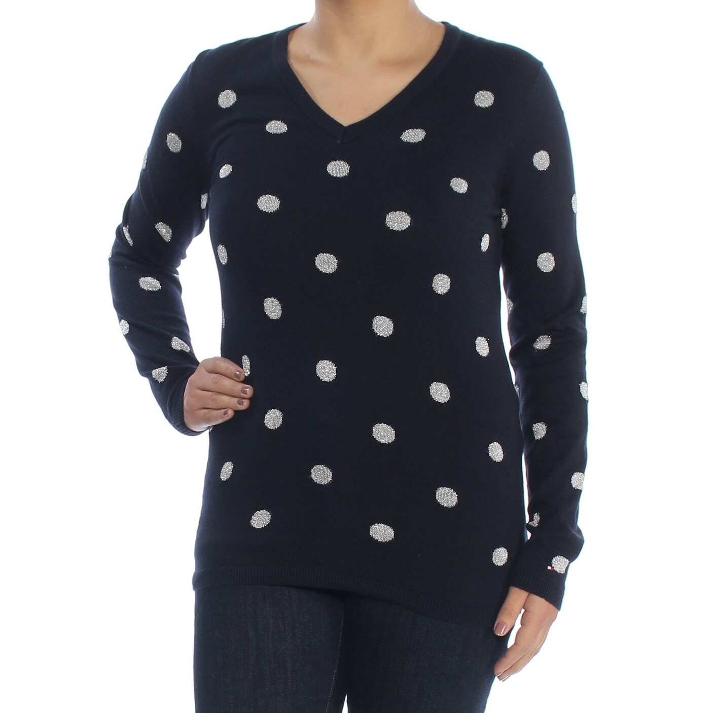 tommy hilfiger polka dot sweater