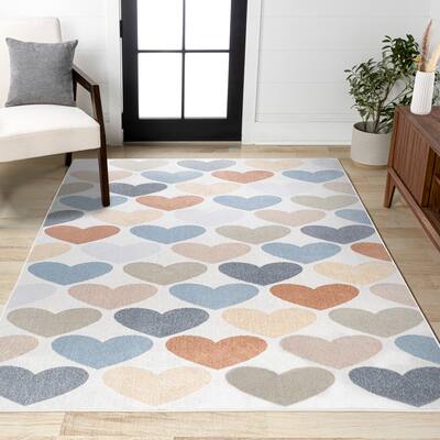 JONATHAN Y Minha Geometric Striped Area Rug
