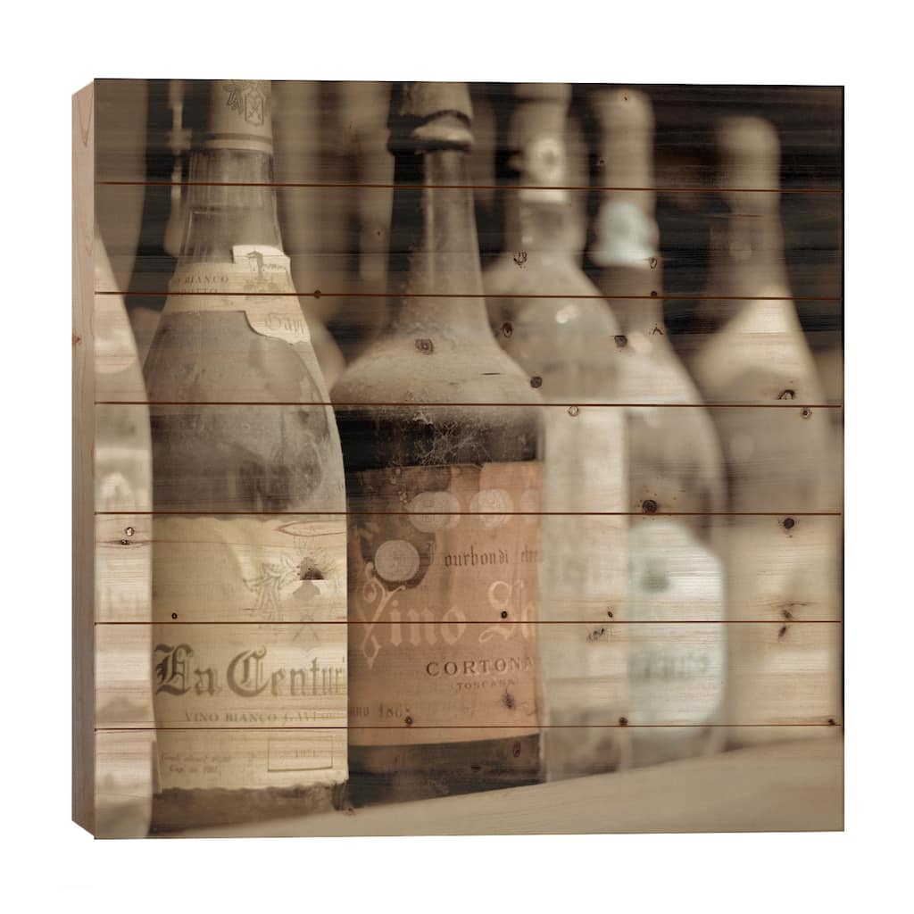 Enoteca a Cortona No. 1 Print On Wood by Alan Blaustein - Multi-Color