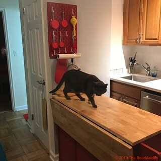 3-drawer Drop Leaf Kitchen Cart