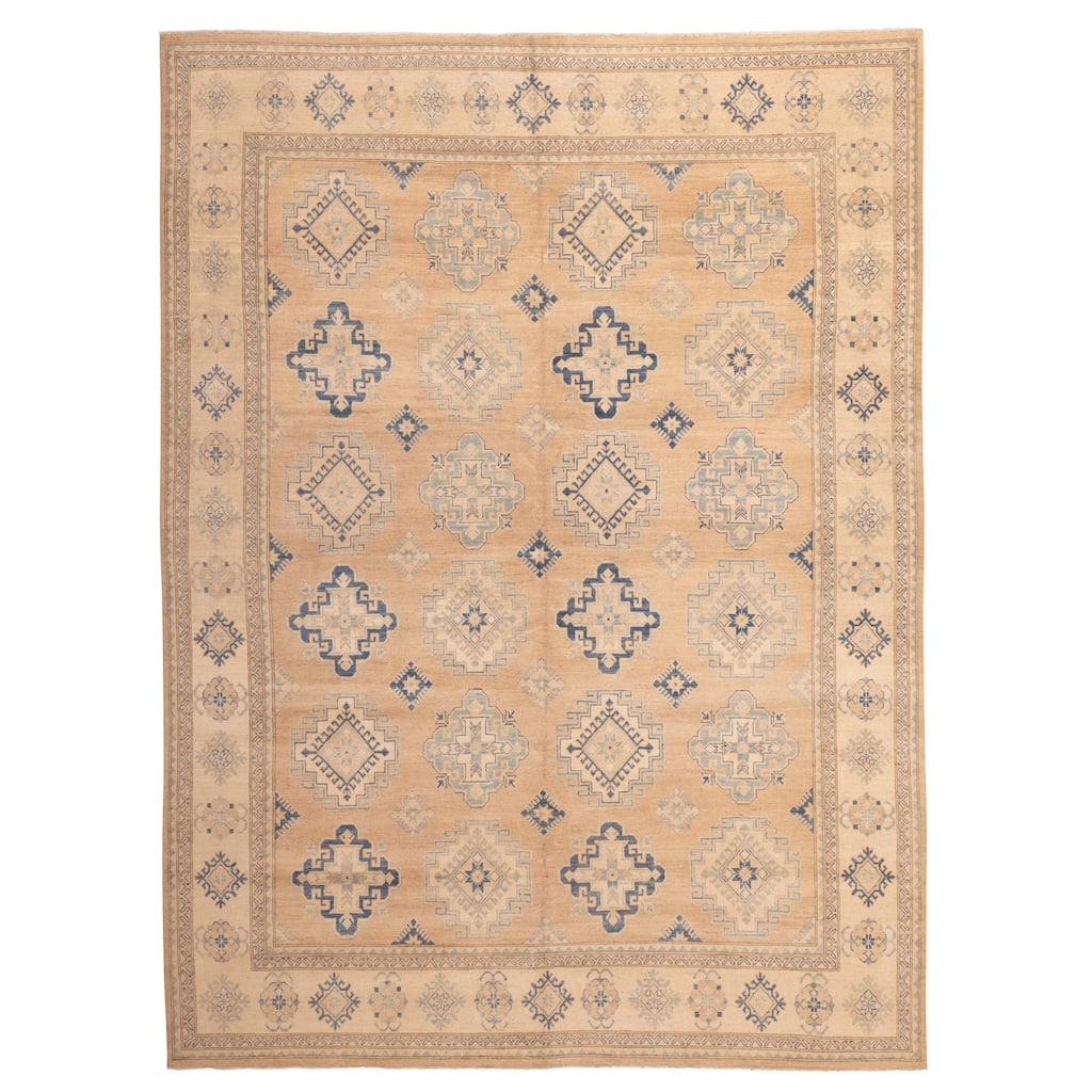 ECARPETGALLERY Hand-knotted Finest Ghazni Tan Wool Rug - 10'7 x 14'0