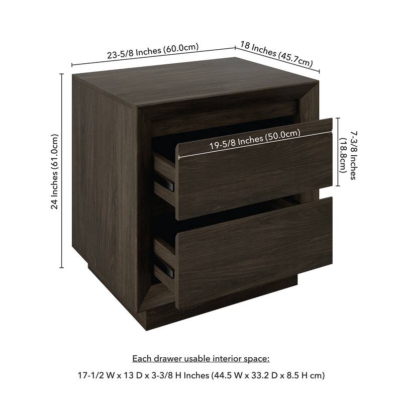 Emmett 24" Wide Rectangular Nightstand
