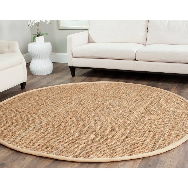 SAFAVIEH Handmade Natural Fiber Bariaa Jute Rug - 9' Round - Natural