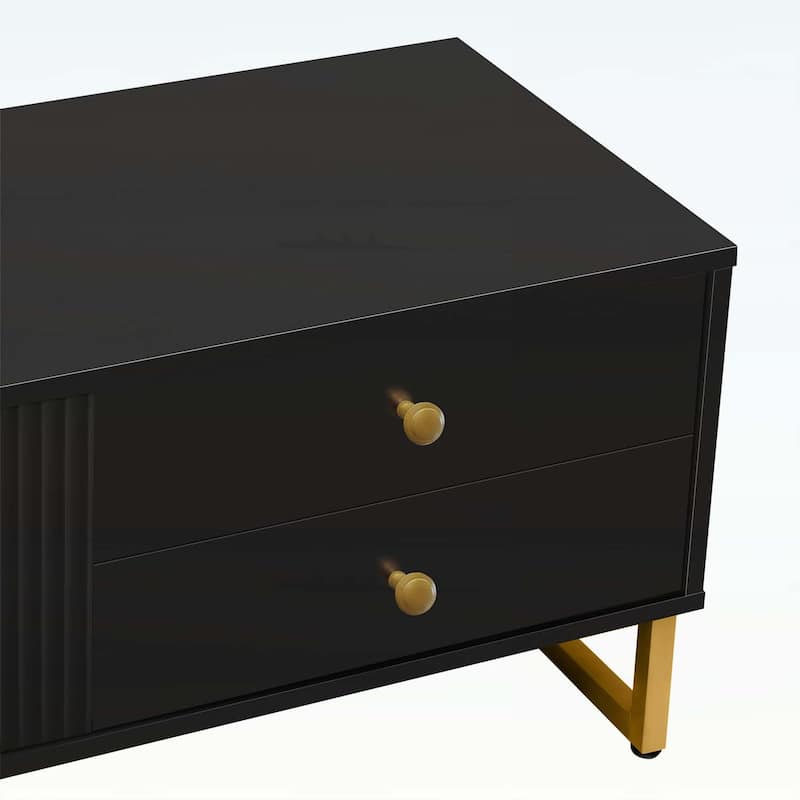 Modern TV Stand with Storage,Living Room Media Console Cabinet
