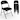4PC Portable Stackable Stainless Steel Folding Chairs Capacity 350 LBS