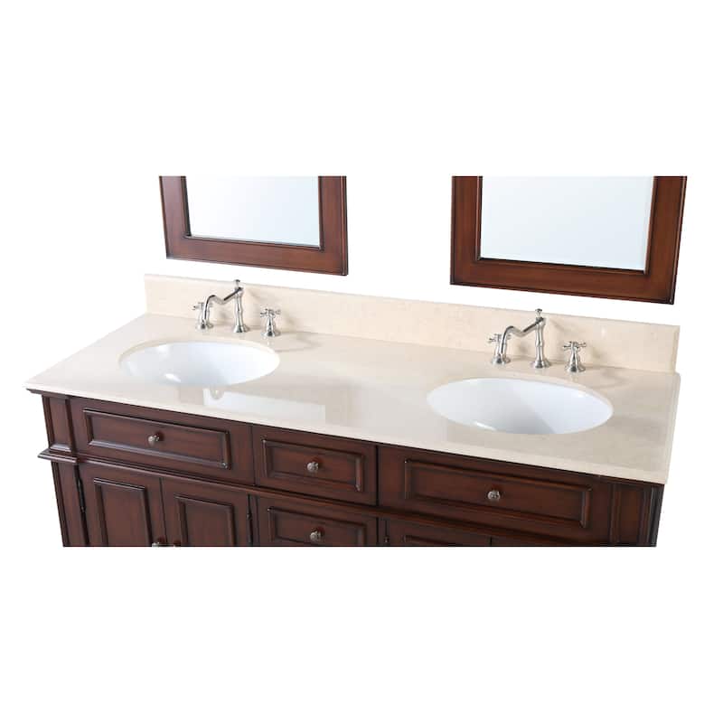 60" Timeless Classic Sanford Double Sink Bathroom Vanity
