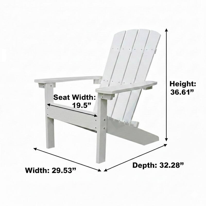 Lakeside Faux Wood Adirondack Chair