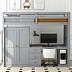 preview thumbnail 2 of 15, Twin Size Loft Bed with Integrated Wardrobe, Desk, and Storage Drawers, Space-Saving